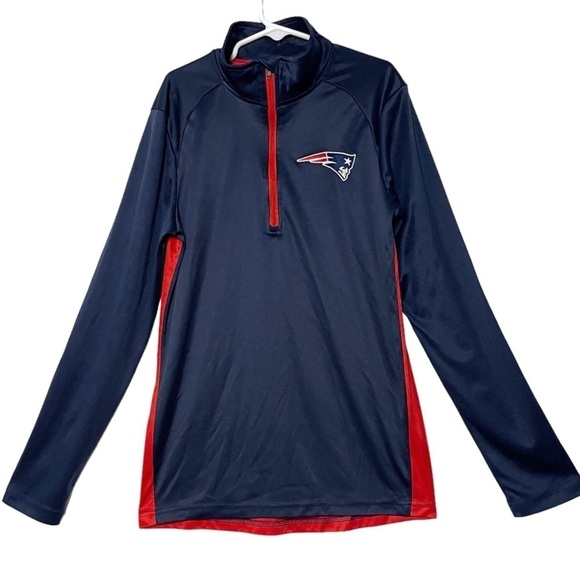 NFL New England Patriots youth Team Apparel 1/4 Zip Top size M 10/12 - Picture 10 of 10